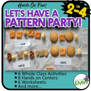 Preview of Number Patterns Math Activities, Centers, and Worksheets  Hands On Fun!