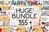 Party time clipart huge bundle - over 355 images