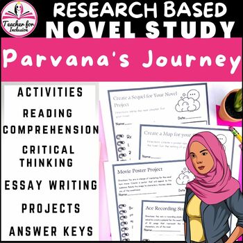 Preview of Parvana's Journey Deborah Ellis Novel Study Curriculum Lessons - Answer Keys