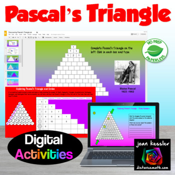 Preview of Pascal's Triangle Digital Activities