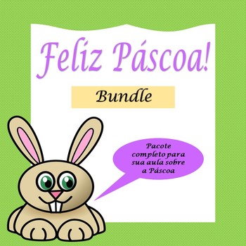 Preview of Páscoa: Easter in Portuguese - Bundle (1st to 6th)