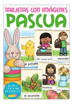 Preview of Pascua (Easter) Spanish flash cards - vocabulario Español / E.L.E.