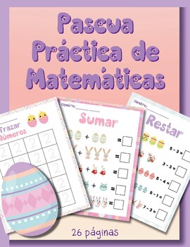 Preview of Spanish Easter Math Practice