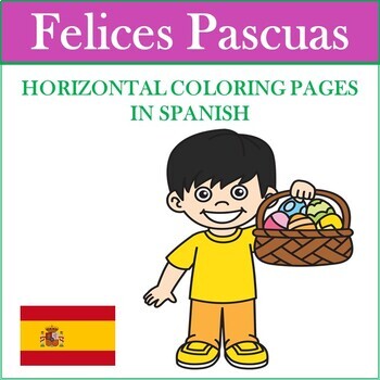 Pascua Spanish Easter Coloring Pages Horizontal Pages