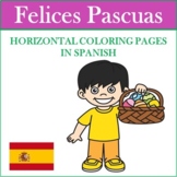 Pascua: Spanish Easter Coloring Pages (Horizontal Pages)