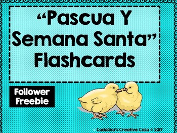 Preview of Pascua Y Semana Santa Flashcards Freebie