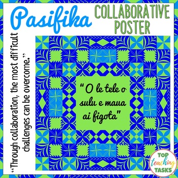 Preview of Pacific Islands Growth Mindset Collaborative Poster | Pasifika