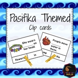Pasifika themed cloze clip cards