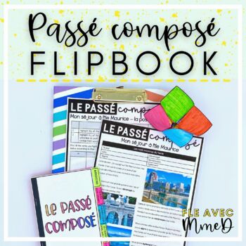 Preview of Passé Composé Flipbook - Avoir & Être auxiliaries