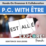 Passé Composé with être - French hands-on activity - EDITABLE
