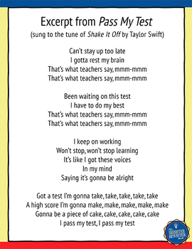 Testing Song Lyrics For Shake It Off By The Brighter Rewriter Tpt
