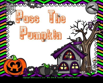 Preview of Pass The Pumpkin - A Fun Halloween Rhyme & Game-SMARTBOARD/NOTEBOOK EDITION