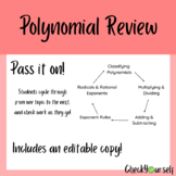 Pass it on! -- Polynomial Operations Review