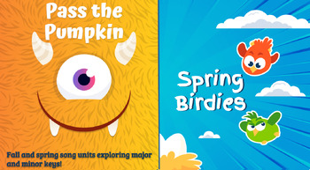 Preview of Pass the Pumpkin & Pass the Birdie (Major/Minor Exploration & Orffestration)