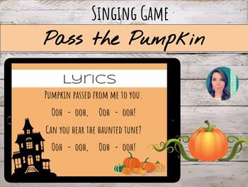 Preview of Pass the Pumpkin Steady Beat Game for Minor La, Mi, Do | Autumn/Fall