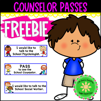 Preview of Pass to see the social worker, counselor or psychologist