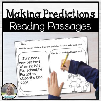 Preview of Reading Passage Activities | Making Predictions | Reading Worksheets
