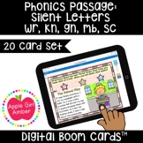 Phonics Passage Silent Letters wr kn gn mb sc BOOMCards 2n