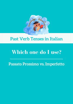 Preview of Passato Prossimo vs Imperfetto verb tense in Italian