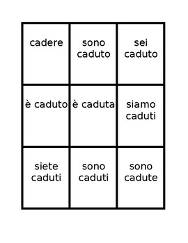 Stare Italian Verb Imperfetto Sudoku by jer520 LLC