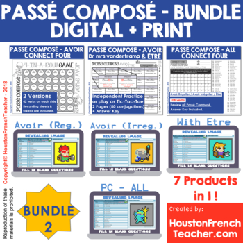 Preview of Passe Compose ALL - Etre et Avoir - Dr Mrs Vandertramp - BUNDLE 2