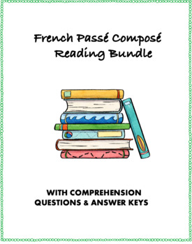 Preview of Passé Composé French Reading Bundle: Top 5 Readings @30% off!