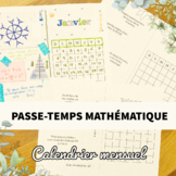 Passe-Temps Mathématique - Calendrier Mensuel - Activité S