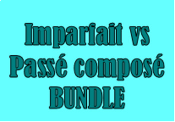 Preview of Passé composé vs Imparfait French Bundle