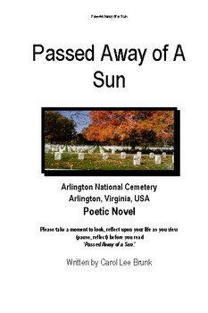 Preview of Passed Away Of A Sun Written by Carol Lee Brunk