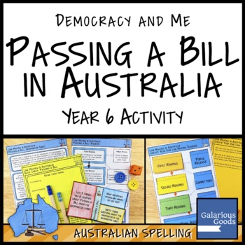 Preview of Passing a Bill in Australia Activity (Year 6 HASS)