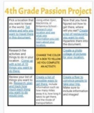 Passion Project Activity Choice Board