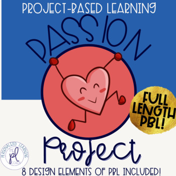 Preview of Passion Project PBL, Discover Your Passions, Project-based Learning, Genius Hour