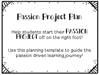 Preview of Passion Project Plan