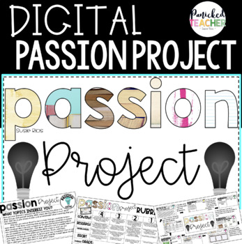 Preview of DIGITAL Passion Project Research Trifold
