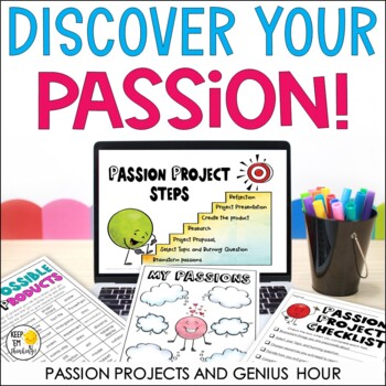 Preview of Passion Projects, Genius Hour, Independent Research Project Templates