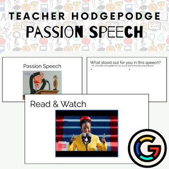 Preview of Passion Speech: Crafting Impactful Speeches