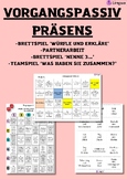 Das Deutsche Passiv: Präsens, Spiele und Arbeitsblätter| P