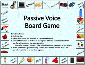 Preview of Active & Passive Voice Board Game