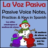Passive Voice Lesson Bundle - Voz Pasiva - Spanish Notes, 