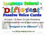 "Different" Passive Voice Practice Cards - Set of 64