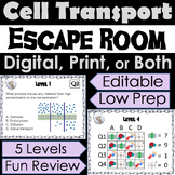 Passive & Active Cell Transport Activity: Escape Room (Dif