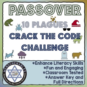 Preview of Passover--10 Plagues: Crack the Code Reading Comprehension