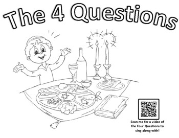 Preview of Passover 4 Questions Booklet