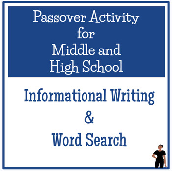 Preview of Passover Activities - Informational Writing and Word Search