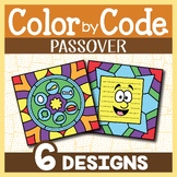 Pesach Color by Code | Color by Number/Hebrew Letter | Pas