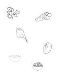 Passover Coloring Sheet - Things on a Seder Plate