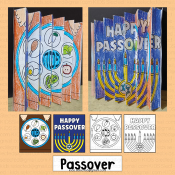 Preview of Passover Craft Bulletin Board Plate Coloring Pages Agamograph Activities Jewish