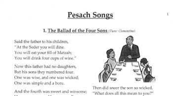Preview of Passover Parodies Bundle