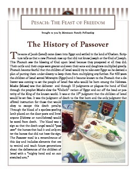 Preview of Passover Pesach Learning Booklet