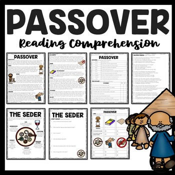 Preview of Passover Reading Comprehension Worksheet Judaism and Jewish Holidays